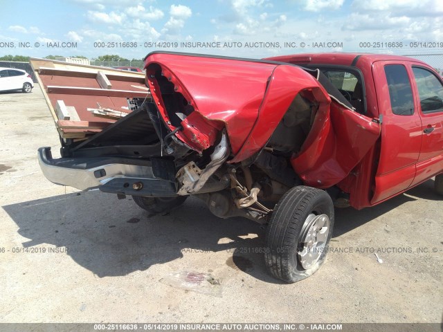 5TETU62N25Z058521 - 2005 TOYOTA TACOMA PRERUNNER ACCESS CAB RED photo 6