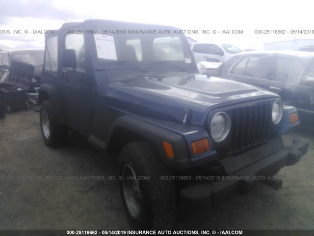 1J4FA29P21P351045 - 2001 JEEP WRANGLER / TJ SE BLUE photo 1