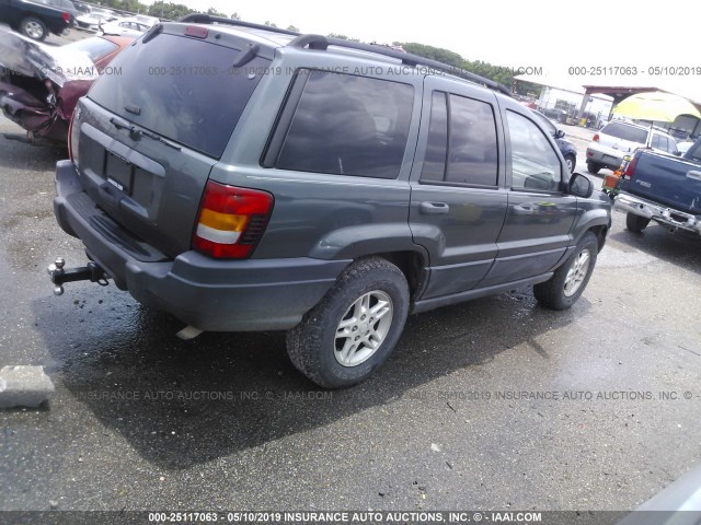 1J4GW48S24C143153 - 2004 JEEP GRAND CHEROKEE LAREDO/COLUMBIA/FREEDOM 绿色 照片 4