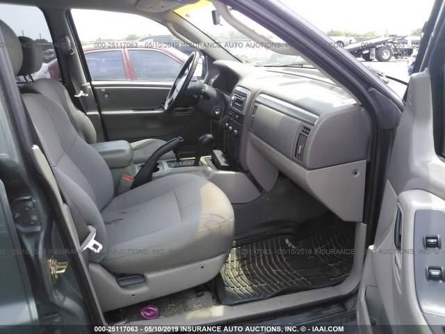 1J4GW48S24C143153 - 2004 JEEP GRAND CHEROKEE LAREDO/COLUMBIA/FREEDOM 绿色 照片 5