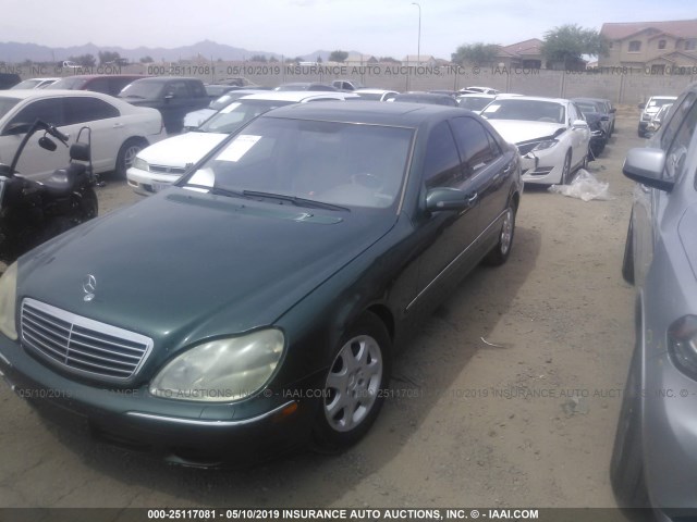 WDBNG75JX1A175801 - 2001 MERCEDES-BENZ S 500 GREEN photo 2