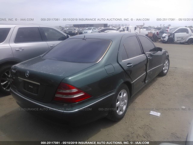 WDBNG75JX1A175801 - 2001 MERCEDES-BENZ S 500 GREEN photo 4