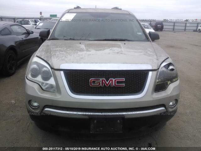 1GKER13718J271086 - 2008 GMC ACADIA SLE GOLD photo 6