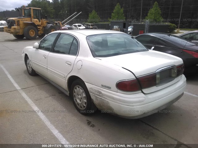 1G4HR54K11U278526 - 2001 BUICK LESABRE LIMITED WHITE photo 3