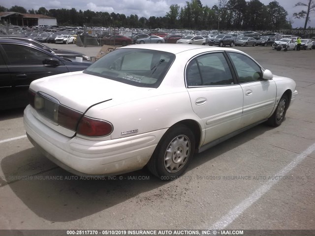 1G4HR54K11U278526 - 2001 BUICK LESABRE LIMITED WHITE photo 4