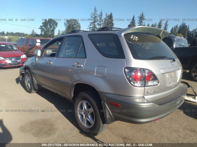 JTJHF10U820253903 - 2002 LEXUS RX 300 SILVER photo 3