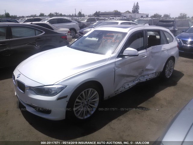 WBA3K5C50EKT33433 - 2014 BMW 328 D/XDRIVE WHITE photo 2