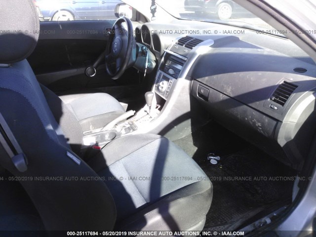 JTKDE167950001189 - 2005 TOYOTA SCION TC ვერცხლისფერი ფოტო 5