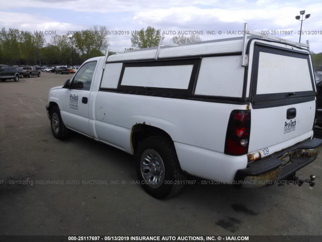 3GCEC14X96G162126 - 2006 CHEVROLET SILVERADO C1500 WHITE photo 3