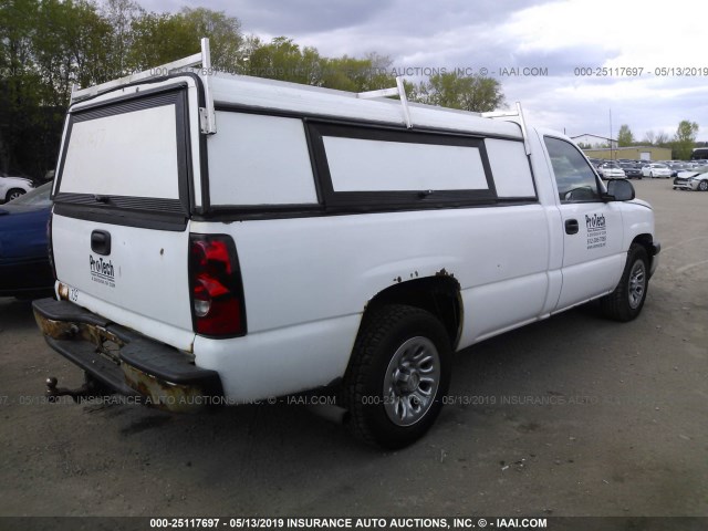 3GCEC14X96G162126 - 2006 CHEVROLET SILVERADO C1500 WHITE photo 4