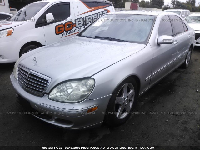 WDBNG75J35A443173 - 2005 MERCEDES-BENZ S 500 SILVER photo 2