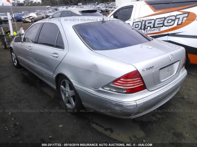 WDBNG75J35A443173 - 2005 MERCEDES-BENZ S 500 SILVER photo 3