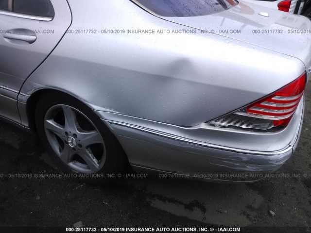 WDBNG75J35A443173 - 2005 MERCEDES-BENZ S 500 SILVER photo 6