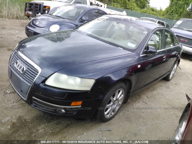 WAUDT74F35N048437 - 2005 AUDI A6 3.2 QUATTRO BLUE photo 2