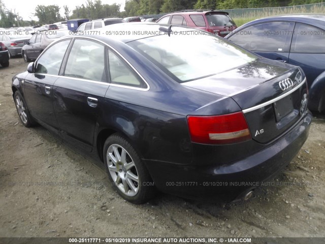 WAUDT74F35N048437 - 2005 AUDI A6 3.2 QUATTRO BLUE photo 3