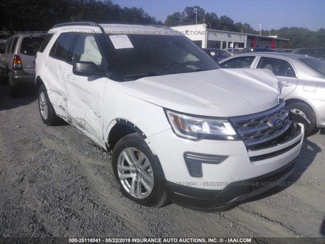 1FM5K8D89JGB62678 - 2018 FORD EXPLORER XLT WHITE photo 1