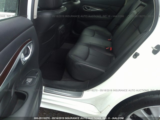 JN1BY1AR5BM373120 - 2011 INFINITI M37 X WHITE photo 8