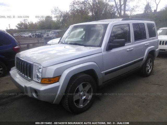 1J8HG48K19C541736 - 2009 JEEP COMMANDER SPORT SILVER photo 2