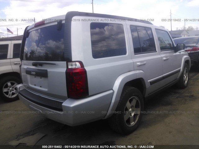 1J8HG48K19C541736 - 2009 JEEP COMMANDER SPORT SILVER photo 4