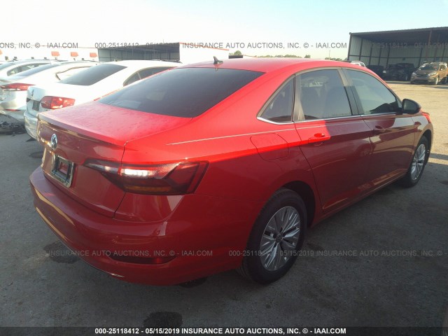 3VWC57BU8KM030318 - 2019 VOLKSWAGEN JETTA S/SE/R-LINE RED photo 4