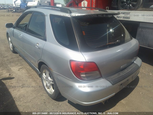 JF1GG29602G827008 - 2002 SUBARU IMPREZA WRX SILVER photo 3