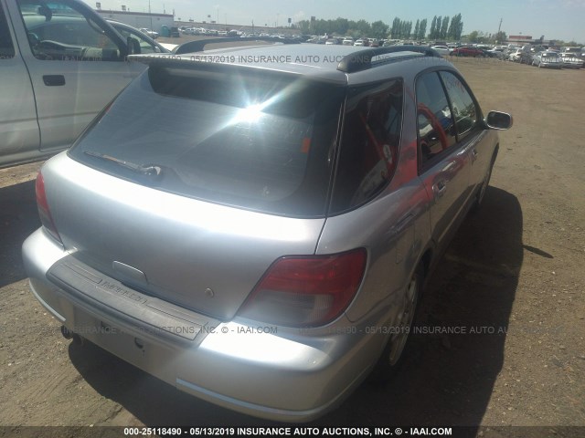 JF1GG29602G827008 - 2002 SUBARU IMPREZA WRX SILVER photo 4