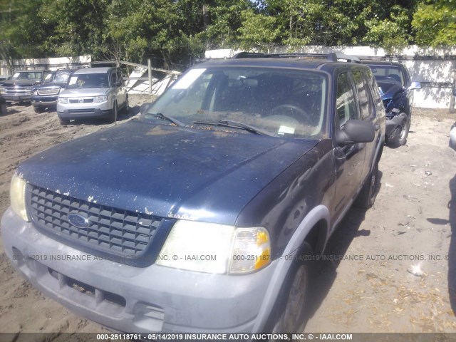 1FMZU62K25ZA78193 - 2005 FORD EXPLORER XLS/XLS SPORT BLUE photo 2