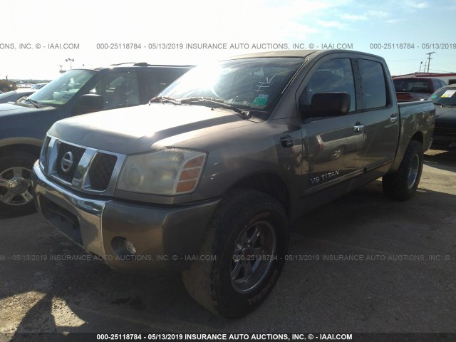 1N6AA07A16N564927 - 2006 NISSAN TITAN XE/SE/LE GRAY photo 2