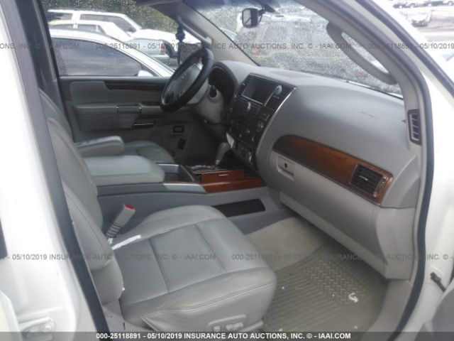 5N3AA08D78N903921 - 2008 INFINITI QX56 WHITE photo 5