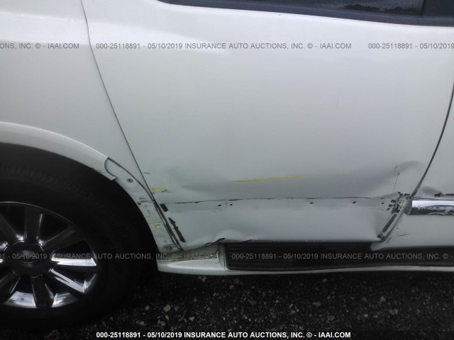 5N3AA08D78N903921 - 2008 INFINITI QX56 WHITE photo 6