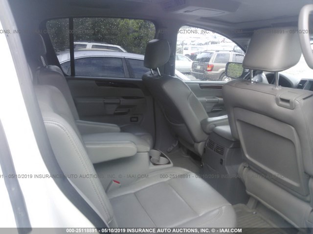 5N3AA08D78N903921 - 2008 INFINITI QX56 WHITE photo 8