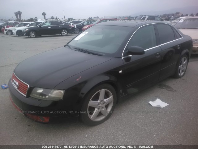 WAULT68E72A182054 - 2002 AUDI A4 3.0 QUATTRO BLACK photo 2