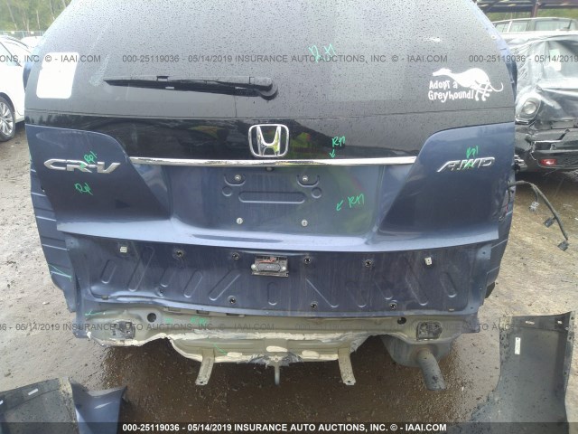 2HKRM4H77EH655951 - 2014 HONDA CR-V EXL BLUE photo 6