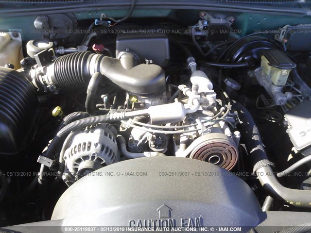 3GNEC16R7TG135721 - 1996 CHEVROLET SUBURBAN C1500 GREEN photo 10