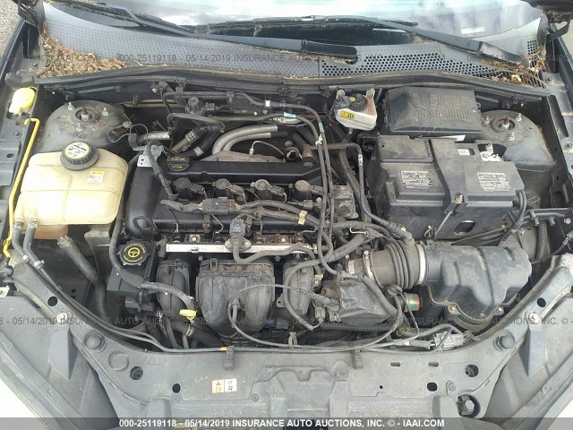 1FAFP34N07W336290 - 2007 FORD FOCUS ZX4/S/SE/SES შავი ფოტო 10