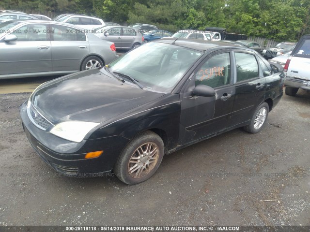1FAFP34N07W336290 - 2007 FORD FOCUS ZX4/S/SE/SES შავი ფოტო 2