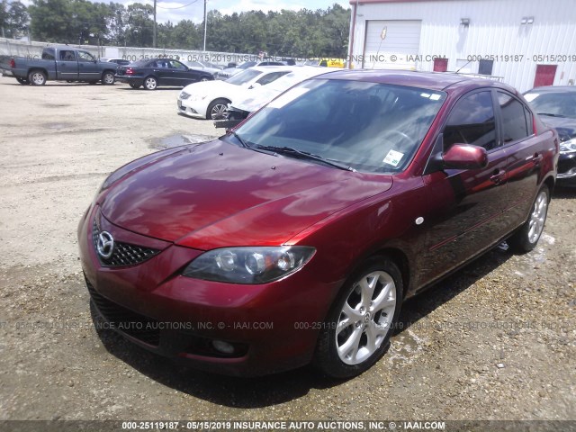 JM1BK32FX81159751 - 2008 MAZDA 3 I RED photo 2