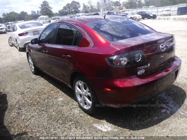 JM1BK32FX81159751 - 2008 MAZDA 3 I RED photo 3