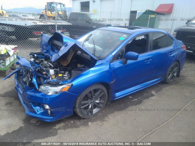 JF1VA1E61G9823635 - 2016 SUBARU WRX PREMIUM BLUE photo 2