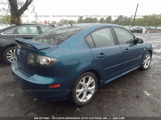 JM1BK323871649500 - 2007 MAZDA 3 S BLUE photo 4