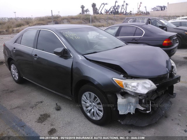 4T4BF1FK7CR265311 - 2012 TOYOTA CAMRY SE/LE/XLE GRAY photo 1