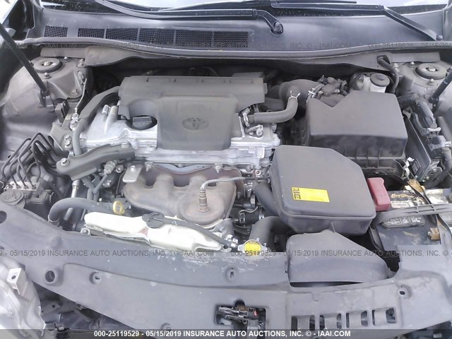 4T4BF1FK7CR265311 - 2012 TOYOTA CAMRY SE/LE/XLE GRAY photo 10