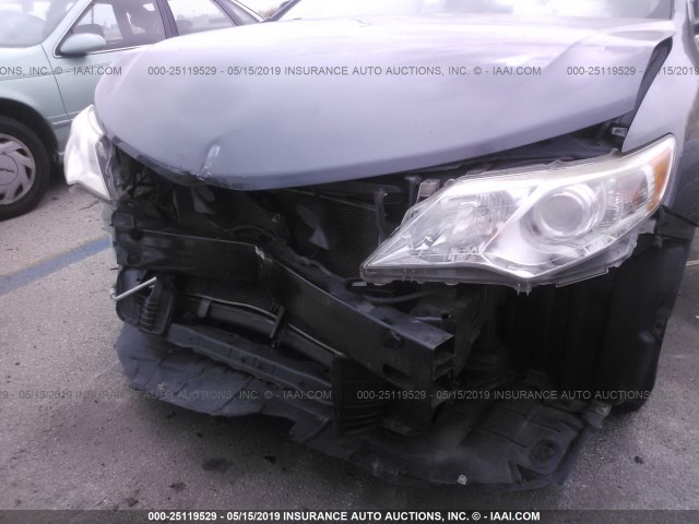 4T4BF1FK7CR265311 - 2012 TOYOTA CAMRY SE/LE/XLE GRAY photo 6