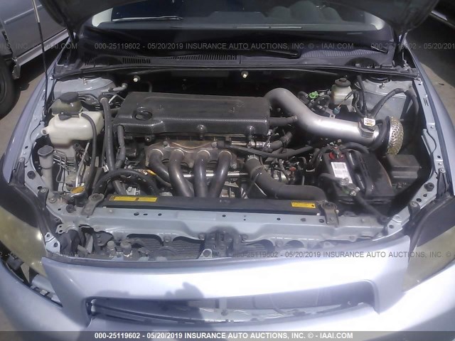 JTKDE177560105999 - 2006 TOYOTA SCION TC ღია ლურჯი ფოტო 10