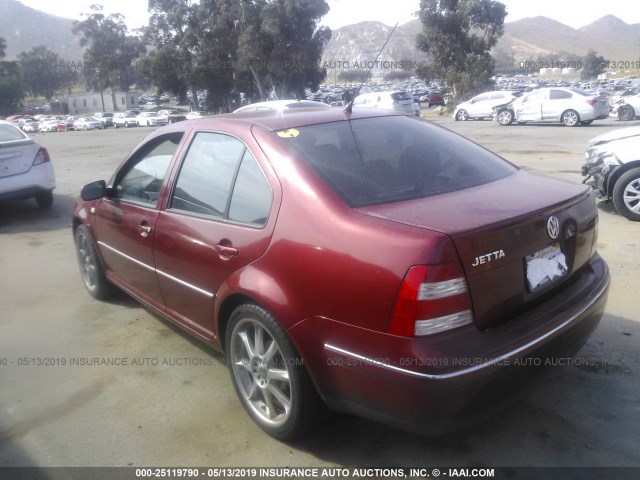 3VWRA69M84M033521 - 2004 VOLKSWAGEN JETTA GL RED photo 3