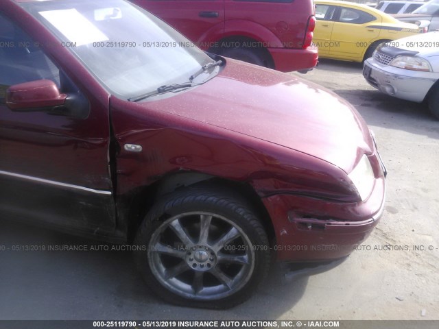 3VWRA69M84M033521 - 2004 VOLKSWAGEN JETTA GL RED photo 6