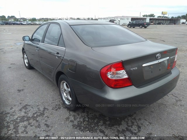 4T1BE32K43U696350 - 2003 TOYOTA CAMRY LE/XLE/SE BROWN photo 3