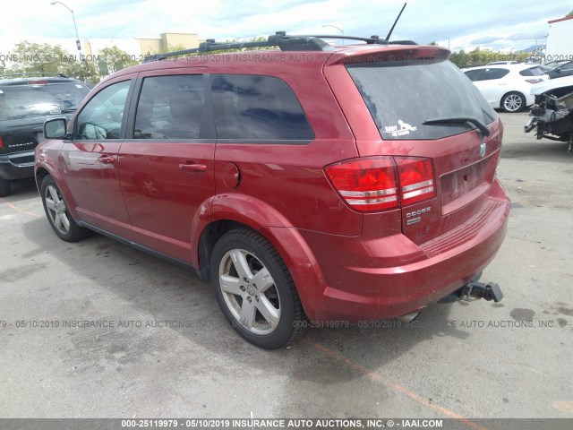 3D4GH57V69T508501 - 2009 DODGE JOURNEY SXT RED photo 3