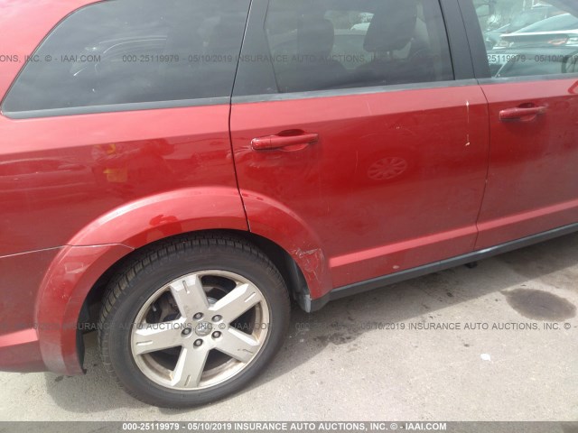 3D4GH57V69T508501 - 2009 DODGE JOURNEY SXT RED photo 6