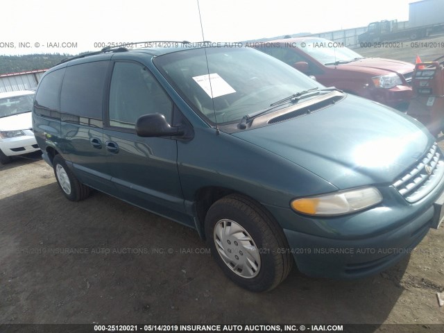 2C4GJ44G1YR714649 - 2000 CHRYSLER GRAND VOYAGER SE TEAL photo 1